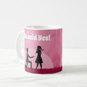 Sie sagte ja! kaffeetasse (Vorderseite Links)