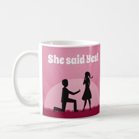 Sie sagte ja! kaffeetasse (Links)
