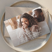 Sie sagte Ja-Kalligrafie-Engagement-Partei Einladung