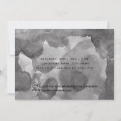 Sie sagte Ja-Kalligrafie-QR-Gruppe Einladung (Rückseite)