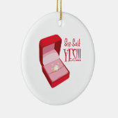 Sie sagte ja! keramik ornament (Rechts)