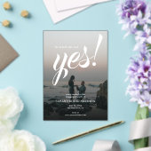 Sie sagte ja, moderne Engagement Partei Acryleinladungen (In Situ (Hochzeit))