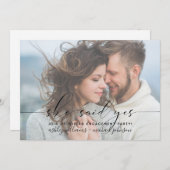 Sie sagte Ja Moderne Engagement Partei einladen Einladung (Vorne/Hinten)