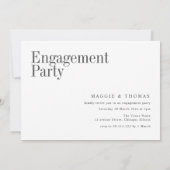 Sie sagte ja, moderne Script Foto Verlobung Einladung (Rückseite)