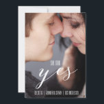 SIE SAGTE JA | MODERNES FOTO SAVE THE DATE<br><div class="desc">SIE SAGTE JA | MODERNES FOTO SAVE THE DATE</div>