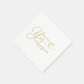 Sie sagte ja Niedliche Engagement Partei Napkins Serviette (Ecke)
