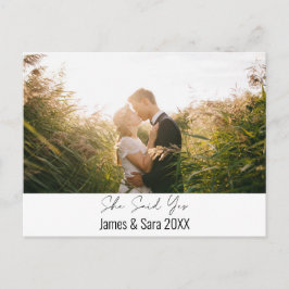 Sie sagte ja postkarte