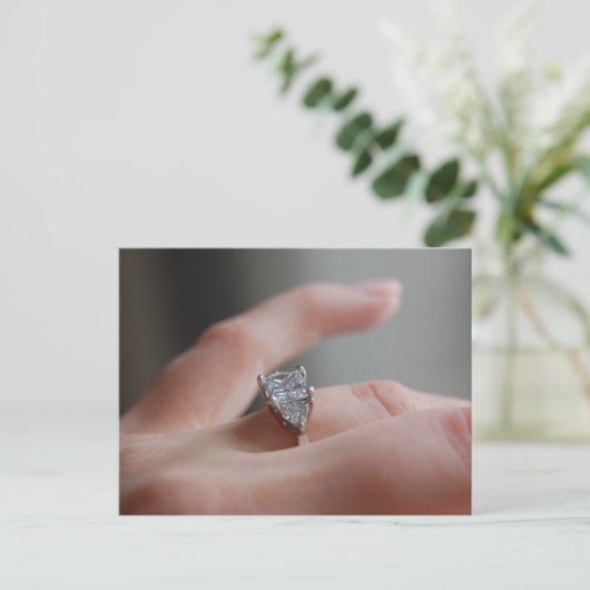 Sie sagte "Ja" Postkarte (Stehend Vorderseite)