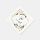 Sie sagte ja, rosa Brautparty Serviette (Ecke)