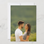 Sie sagte Ja Rustikale Engagement Partei Einladung (Rückseite)