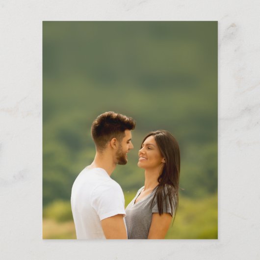 Sie sagte Ja Rustikale Engagement Partei Einladung (Rückseite)