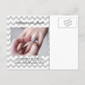 Sie sagte: "Ja" Save the Date - Postkarte (Rückseite)