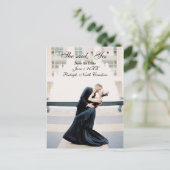 Sie sagte: "Ja" Save the Date - Postkarte (Stehend Vorderseite)