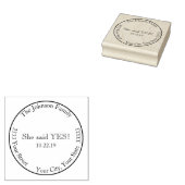 Sie sagte ja Save the Date Rücksendeadresse Gummistempel (Stempel)