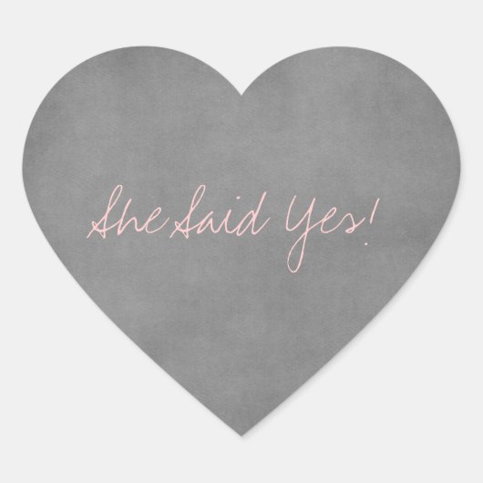 Sie sagte ja Stickers (Vorderseite)
