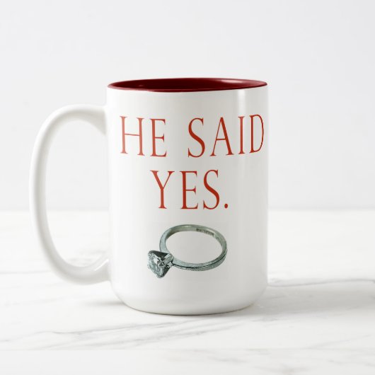 Sie sagte ja Tasse (Links)