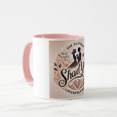 Sie sagte ja Tasse | Verlobung Tasse (Vorderseite Links)