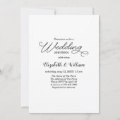 Sie sagte ja Verlobten Foto Polterabend Einladung (Rückseite)