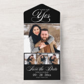 Sie sagte ja Verlobung Ankündigung Save the Date (Innen Boden)