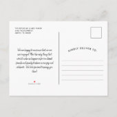 Sie sagte ja! | Verlobung Dinner| Schwarz Einladungspostkarte (Rückseite)