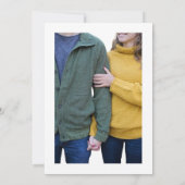 Sie sagte ja Verlobung Einladung - Herzdesign (Rückseite)