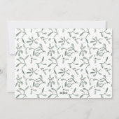 Sie sagte ja Verlobung Weihnachtskarte Feiertagskarte (Rückseite)