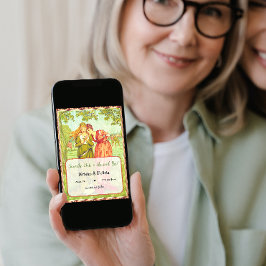 Sie sagte ja, Vintage LGBTQ-Save the Date-Karte Einladung