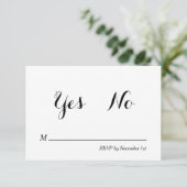 Sie sagte "Ja" zum Hochzeitswettbewerb Einladung (Stehend Vorderseite)