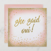 Sie sagte Oui Einladung Pearl (Vorne/Hinten)
