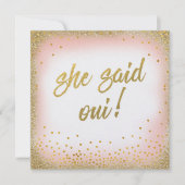 Sie sagte Oui Einladung Pearl (Vorderseite)