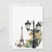 Sie sagte Oui Paris Brautparty Parisian Brunch Einladung (Rückseite)