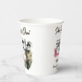 Sie sagte Oui Paris Brautparty Parisian Brunch Pappbecher (Rechts)