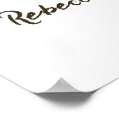 Sie sagte Oui Paris Brautparty Parisian Brunch Poster (Ecke)