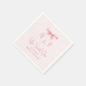 Sie sagte Oui Pink Parisian Serviette (Ecke)