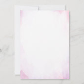 Sie sagte Oui! Wasserfarbe Pariser Brautparty Einladung (Rückseite)