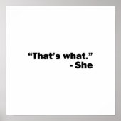 Sie sagte: poster (Vorne)