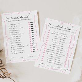 Sie sagte, sie würde lieber eine Spielkarte haben Einladung