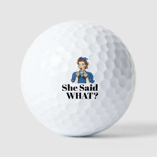 Sie sagte was? Golfbälle (Vorderseite)