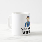 Sie sagte was? Kaffeetasse (Vorderseite Links)