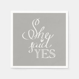 Sie sagte YES Cocktail Napkins Serviette