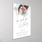 Sie sagte Yes Verlobung Foto Overlay Script Real Foliendrucke (Ablage )