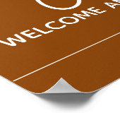Sie sagte Yes Verlobung Welcome Sign Poster (Ecke)