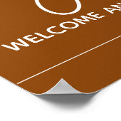 Sie sagte Yes Verlobung Welcome Sign Poster (Ecke)
