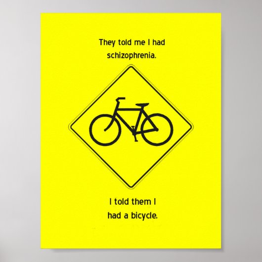 "Sie sagten mir, ich habe Schizophrenie" Poster (Vorne)