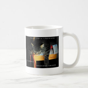 Sie sagten mir, ich solle aufmuntern. kaffeetasse