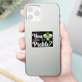 Sie schauen auf Pickle Pickleball Player Funny Aufkleber (Telefon)