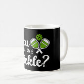 Sie schauen auf Pickle Pickleball Player Funny Kaffeetasse (VorderseiteRechts)