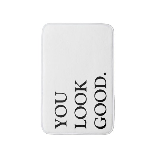 Sie schauen gute Badematte (Vorderseite Vertikal)