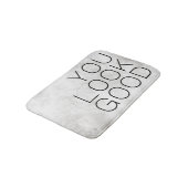 Sie schauen guten Marmor Badematte (Schrägansicht)