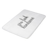 "Sie schauen hübsche" große Bad-Matte Badematte (Schrägansicht)